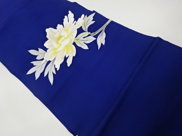 JAPANESE NAGOYA OBI / SHIOZE / KINSAI / HAND PAINTED / PEONY